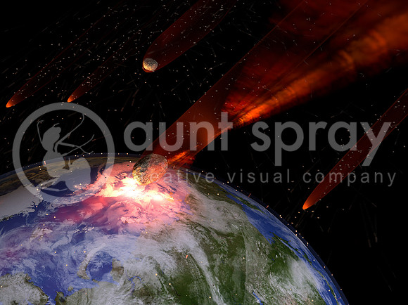 Asteroids Striking Earth