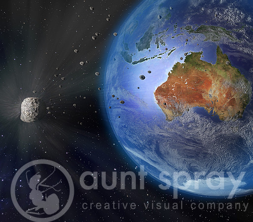Asteroid Flying By Earth